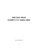 Giáo trình Phương pháp nghiên cứu khoa học: Phần 1 - Trường ĐH Thương Mại