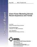 Green Power Marketing Abroad: Recent Experience and Trends