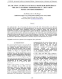 A case study on impacts of human resource management practices on firms' performance in Vietnamese state – Owned enterprises