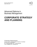 Ebook Advanced diploma in business management: Corporate strategy and planning – Part 1