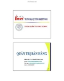 Bài giảng Quản trị bán hàng: Chương 2 - ThS. Nguyễn Ngọc Long