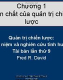 Bài giảng môn quản trị chiến lược: Chương 1. Bản chất của quản trị chiến lược - Th.S Hoàng Giang