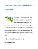 Xây dựng chiến lược truyền thông marketing