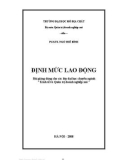 Bài giảng Định mức lao động - PGS.TS. Ngô Thế Bính