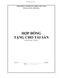 Hợp đồng tặng cho cổ phần