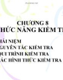 Bài giảng Quản trị học (ĐH Kinh tế) - Chương 8 Chức năng kiểm tra