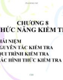 Bài giảng Quản trị học: Chương 8 - Chức năng kiểm tra.