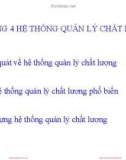 Bài giảng Quản lý chất lượng trong các tổ chức: Chương 4 - PGS.TS. Trương Đoàn Thể