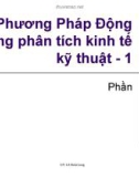 Phương pháp động trong phân tích kinh tế kỹ thuật - 1