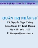 Bài giảng Lý thuyết quản trị hiện đại: Chương 6 - TS. Nguyễn Ngọc Thắng