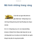 Mô hình những trang vàng