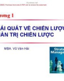 Bài giảng Quản trị chiến lược: Chương 1 - Vũ Văn Hải