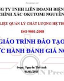 Bài giảng Giáo trình Đào tạo thực hành Đánh giá nội bộ - Nguyễn Thế Anh