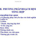 Bài giảng Quản trị sản xuất và điều hành - Chương 5: Phương pháp hoạch định tổng hợp