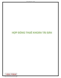 Hợp đồng thuê khoán tài sản