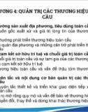 Bài giảng Quản trị thương hiệu 2 - Chương 4: Quản trị các thương hiệu toàn cầu