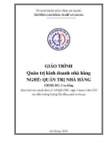 Giáo trình Quản trị kinh doanh nhà hàng (Nghề: Quản trị nhà hàng - Trình độ Cao đẳng) - Trường Cao đẳng Nghề An Giang