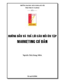 Hướng dẫn trả lời câu hỏi ôn tập marketing căn bản