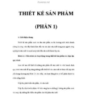 THIẾT KẾ SẢN PHẨM (PHẦN 1)