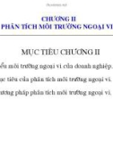 Bài giảng môn Quản trị chiến lược - Chương 2: Phân tích môi trường ngoại vi