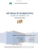 Kế hoạch Marketing: Du học tại chỗ Đông-Tây