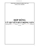 Hợp đồng ủy quyền bất động sản