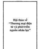 Hội thảo về Thương mại điện tử và phát triển nguồn nhân lực