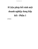 8 Liệu pháp hồi sinh một doanh nghiệp đang hấp hối - Phần 1