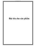 Đặt tên cho sản phẩm