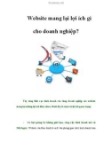 Website mang lại lợi ích gì cho doanh nghiệp?