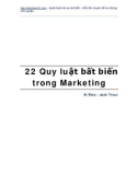 Tìm hiểu 22 quy luật bất biến trong Marketing