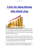 Cách xây dựng thương hiệu thành công