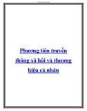 Phương tiện truyền thông xã hội và thương hiệu cá nhân