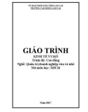 Giáo trình Kinh tế vi mô (Nghề: Quản trị doanh nghiệp vừa và nhỏ - Trình độ: Cao đẳng) - Cao đẳng Cộng đồng Lào Cai