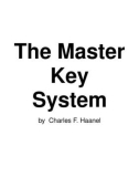 The Master Key System by Charles F. Haanel