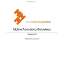 Mobile Advertising Guidelines Version 5.0 Mobile Marketing Association