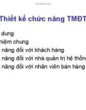 Bài giảng Thương mại điện tử : Thiết kế chức năng TMĐT part 1