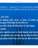 Bài giảng Quản trị dự án đầu tư: Chương 2. Trình tự và nội dung của quá trình lập dự án đầu tư - GV: Huỳnh Nhựt Nghĩa