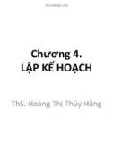 Bài giảng chương 4: Lập kế hoạch