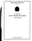 Bài giảng Quản trị doanh nghiệp: Phần 1 - Trường ĐH Võ Trường Toản