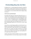 Cần lưu thông dòng chảy cho M&A