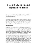 Làm thế nào để tiếp thị hiệu quả với Email