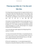 Thương mại điện tử: Còn lâu mới bão hòa