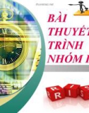 Bài giảng quản trị rủi ro dự án