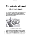 Não phải, não trái và mô hình kinh doanh