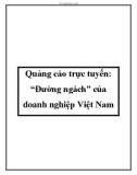 Quảng cáo trực tuyến: 'Đường ngách' của doanh nghiệp Việt Nam