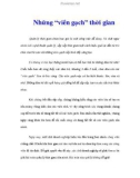 Những 'viên gạch' thời gian