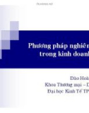 Bài giảng phương pháp nghiên cứu trong kinh doanh - Đào Hoài Nam