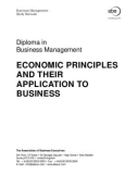 Ebook Diploma in business management: Economic principles and their application to business – Part 1