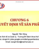 Bài giảng Marketing cơ bản (Nguyễn Tiến Dũng) - Chương 6